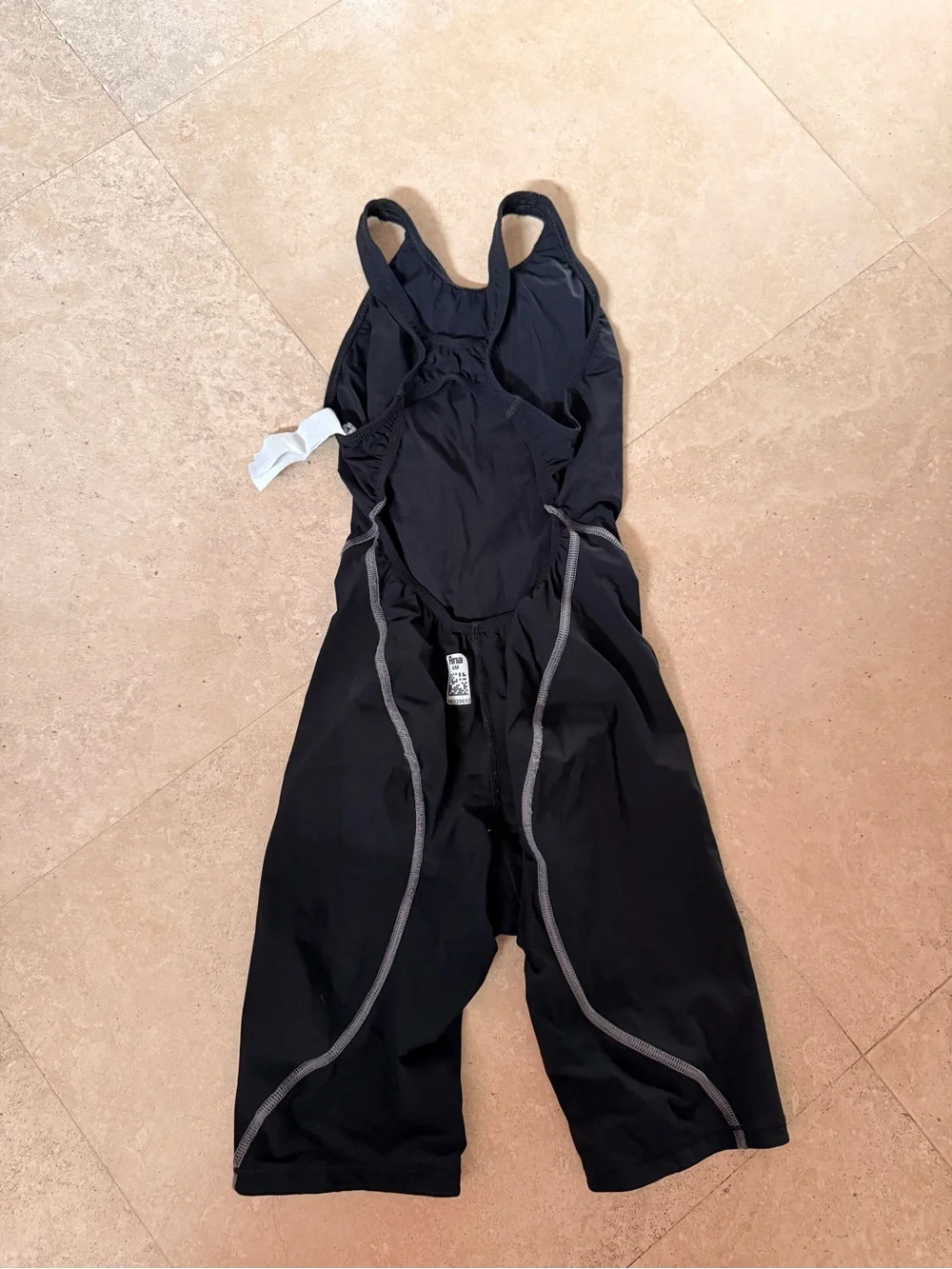 Arena Black Competitive Knee-Length Techsuit - Picture 3 of 3